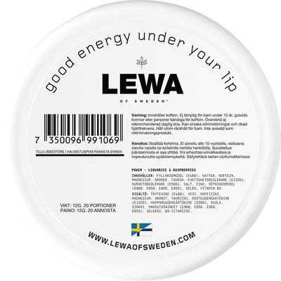 LEWA Liquorice & Raspberries Nikotinfritt
