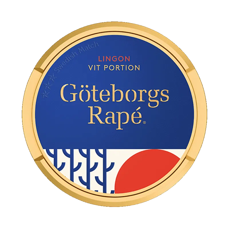 Göteborgs Rapé Lingon Vit Portion