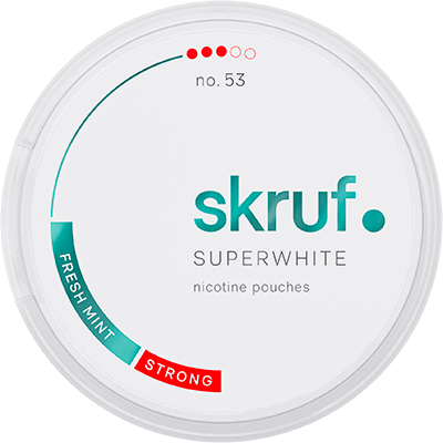 Skruf Superwhite Fresh Mint Strong No53 fram