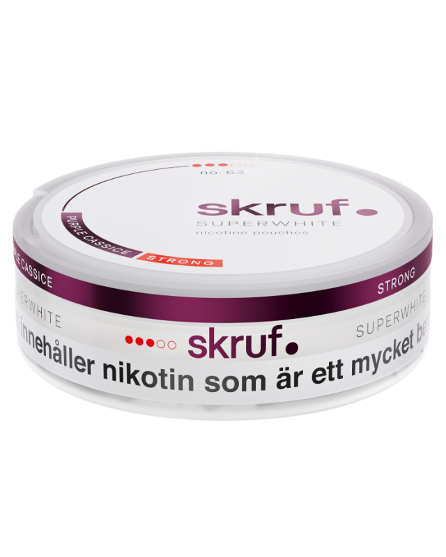 Skruf Superwhite No. 63 Purple Cassis Xtra Strong