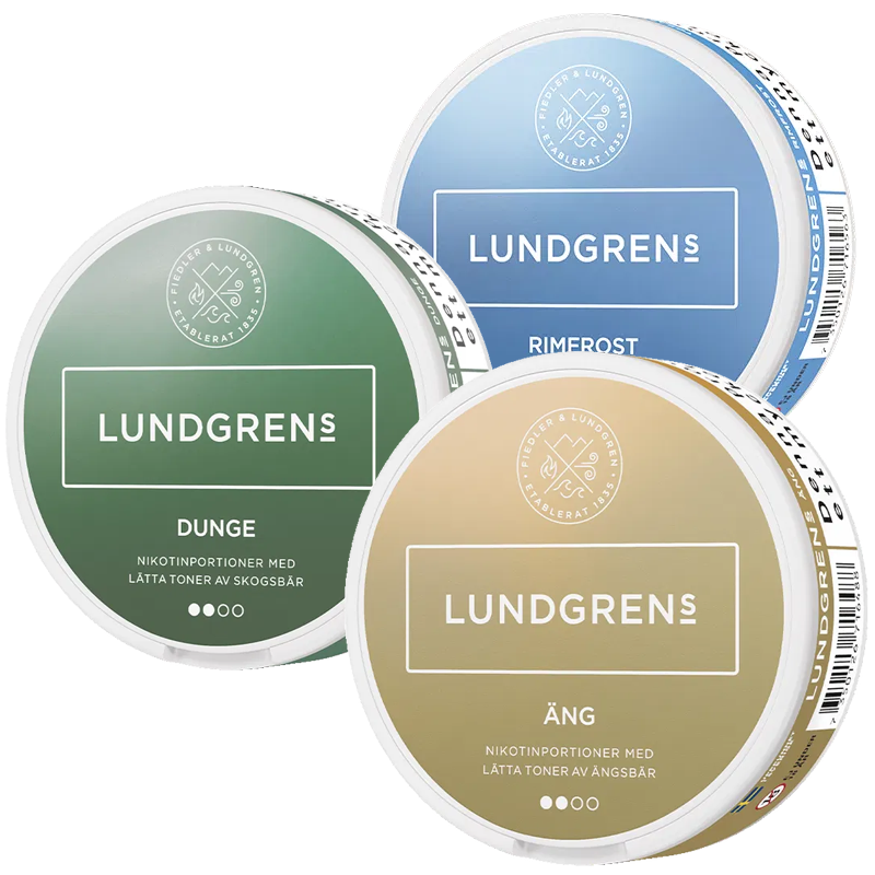 Lundgrens All White Mixpack 3-pack