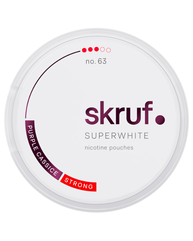 Skruf Superwhite No. 63 Purple Cassis Xtra Strong