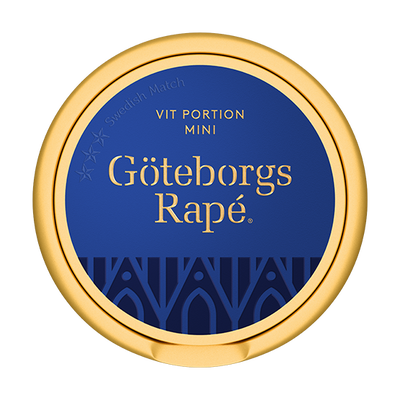 Göteborgs Rapé Mini White Portion fram