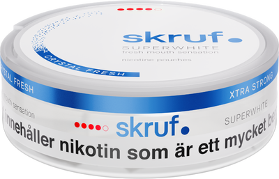 Skruf Superwhite Crystal Fresh Extra Strong