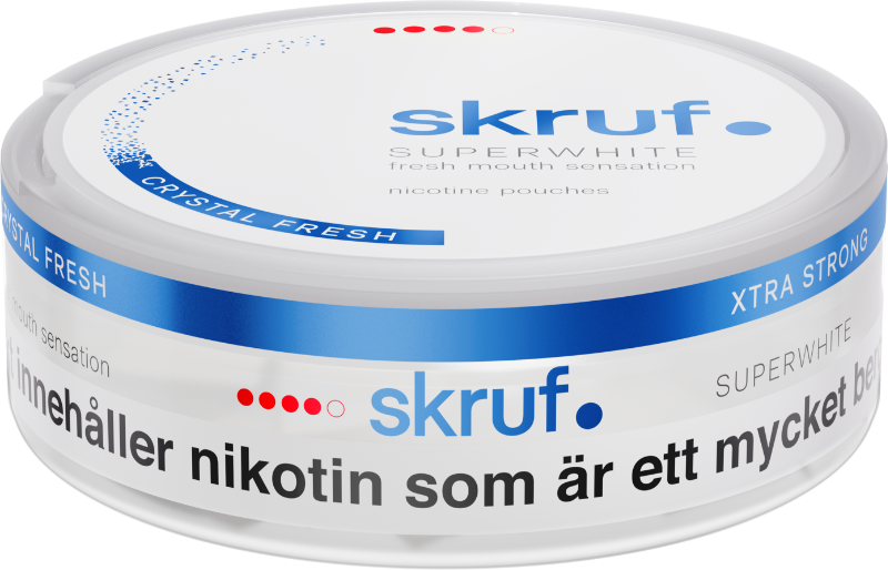 Skruf Superwhite Crystal Fresh Extra Strong