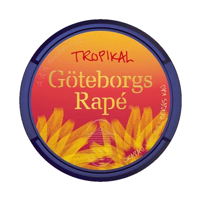 Göteborgs Rapé Tropikal Vit Portion fram