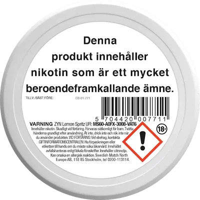 ZYN Lemon Spritz Slim Normal