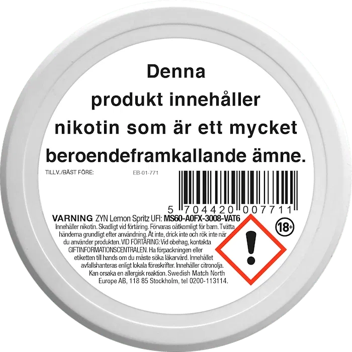 ZYN Lemon Spritz Slim Normal