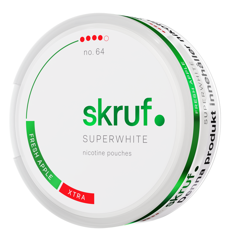 Skruf Superwhite No. 64 Fresh Apple Xtra Strong