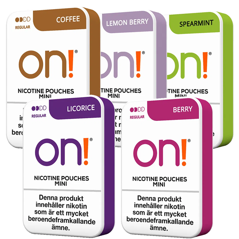 on! Mixpack Regular Mini 5-pack