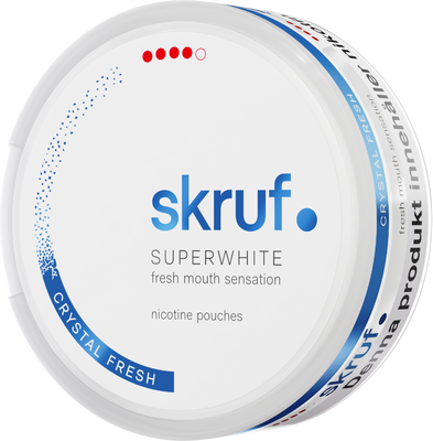 Skruf Superwhite Crystal Fresh Extra Strong