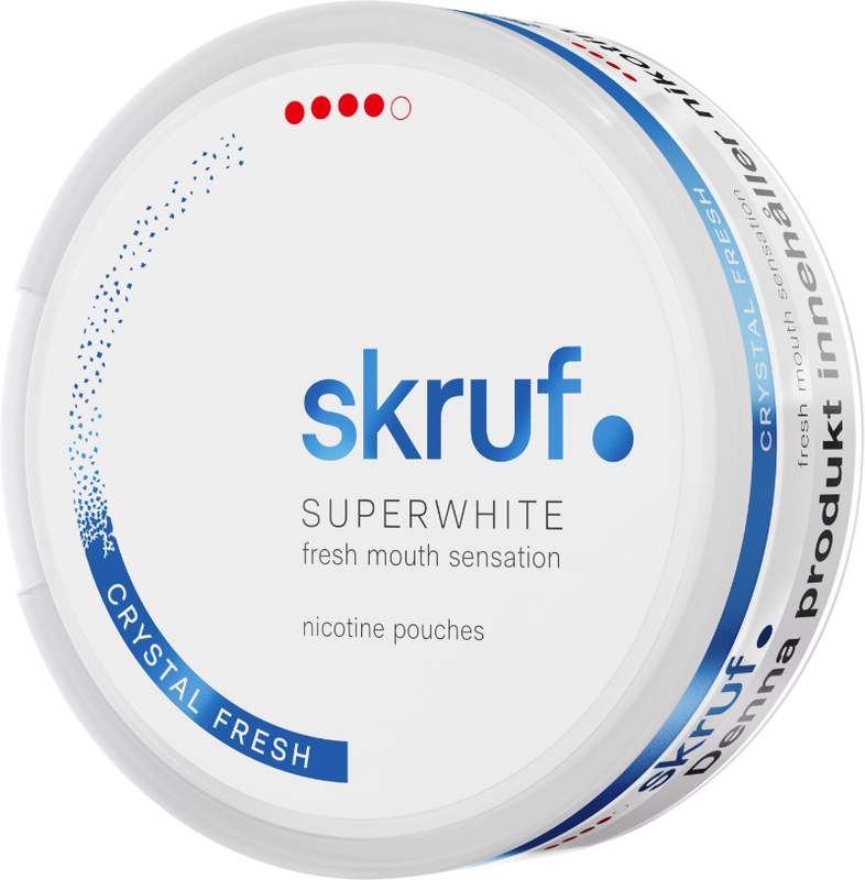 Skruf Superwhite Crystal Fresh Extra Strong