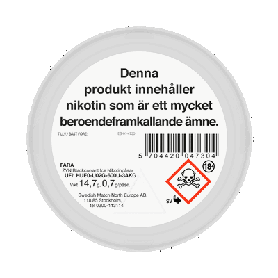 ZYN Blackcurrant Ice Slim S5