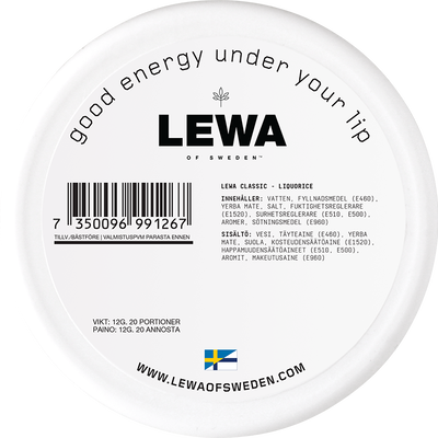 LEWA Classic Liquorice Nikotinfritt