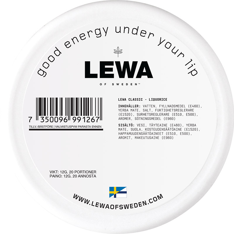 LEWA Classic Liquorice Nikotinfritt