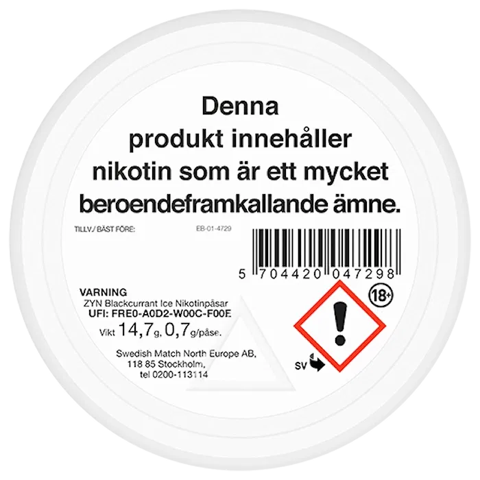 ZYN Blackcurrant Ice Slim S4