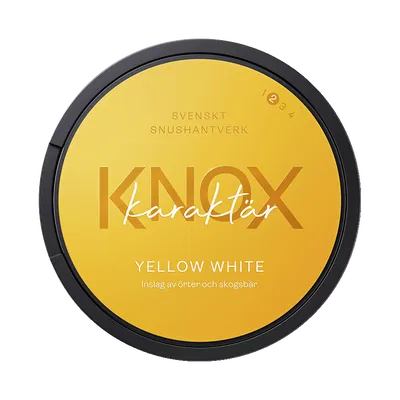 Knox Karaktär Yellow White fram