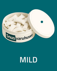 Snusdosa med en plupp för styrkan mild