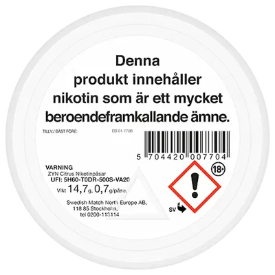 ZYN Citrus Slim Strong