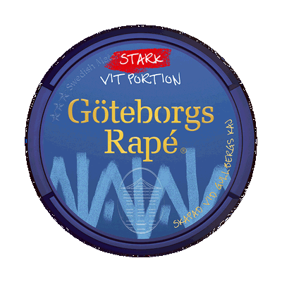 Göteborgs Rapé Vit Portion Stark fram