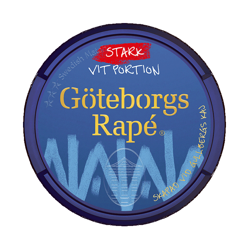 Göteborgs Rapé Vit Portion Stark