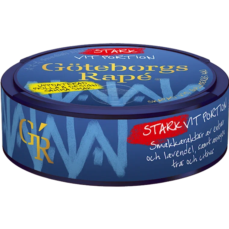 Göteborgs Rapé Vit Portion Stark