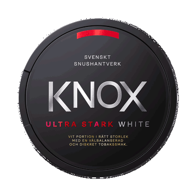 KNOX Ultra Stark White Portion fram
