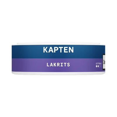 Kapten Lakrits Vit Portion