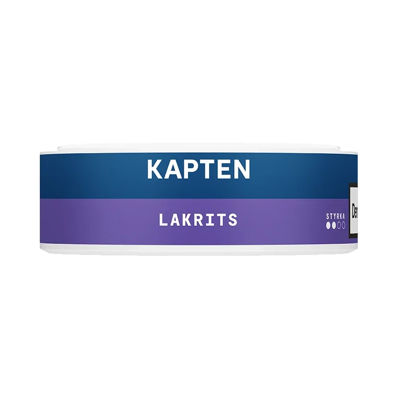 Kapten Lakrits Vit Portion