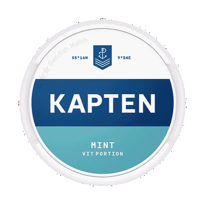 Kapten Mint Vit Portion fram