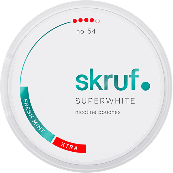 Skruf Superwhite No. 54 Fresh Mint Xtra Strong