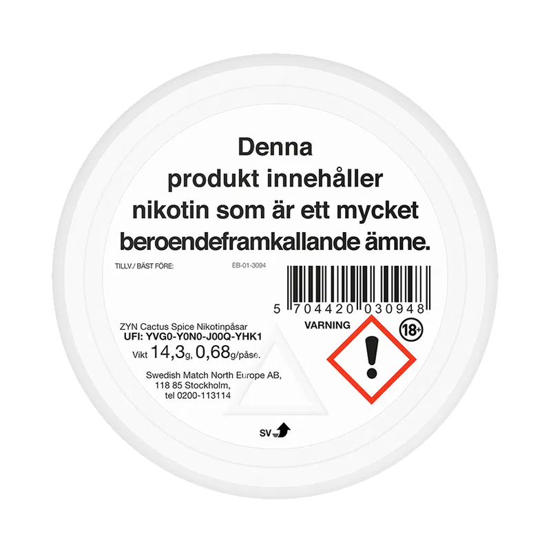 ZYN Cactus Spice Slim Strong