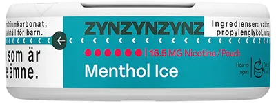 ZYN Menthol Ice Slim Ultra Strong