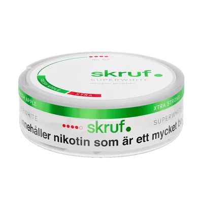 Skruf Superwhite No. 64 Fresh Apple Xtra Strong