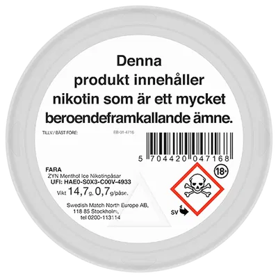 ZYN Menthol Ice Slim Ultra Strong