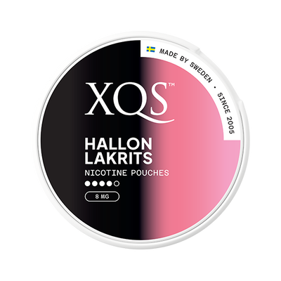 XQS Hallon Lakrits Slim Strong fram
