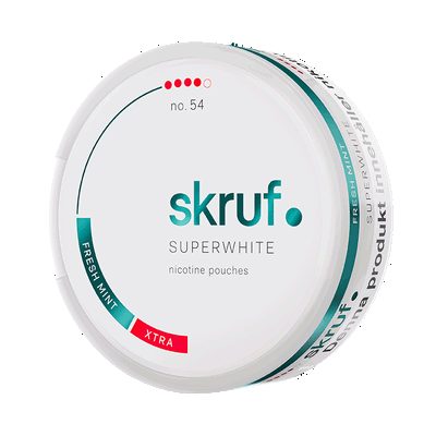 Skruf Superwhite No. 54 Fresh Mint Xtra Strong
