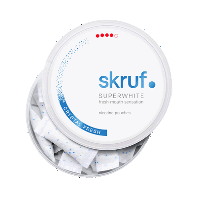 Skruf Superwhite Crystal Fresh Extra Strong