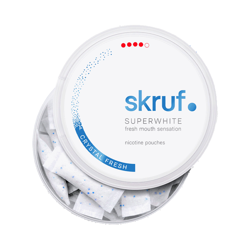 Skruf Superwhite Crystal Fresh Extra Strong