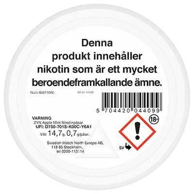 ZYN Apple Mint Slim S4