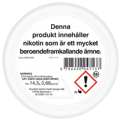 ZYN Gentle Mint Slim Normal