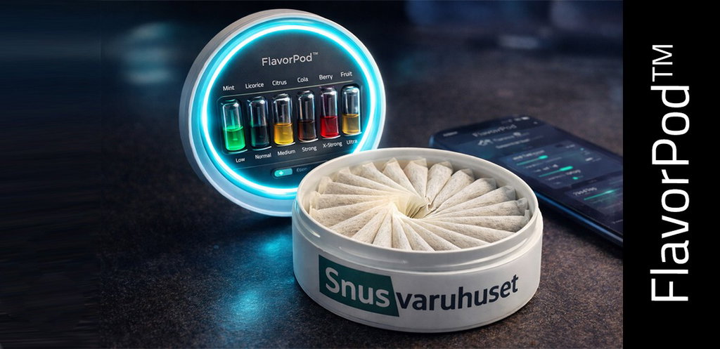 Snusvaruhuset presenterar FlavorPod™ – snusdosa med utbytbara smakpods