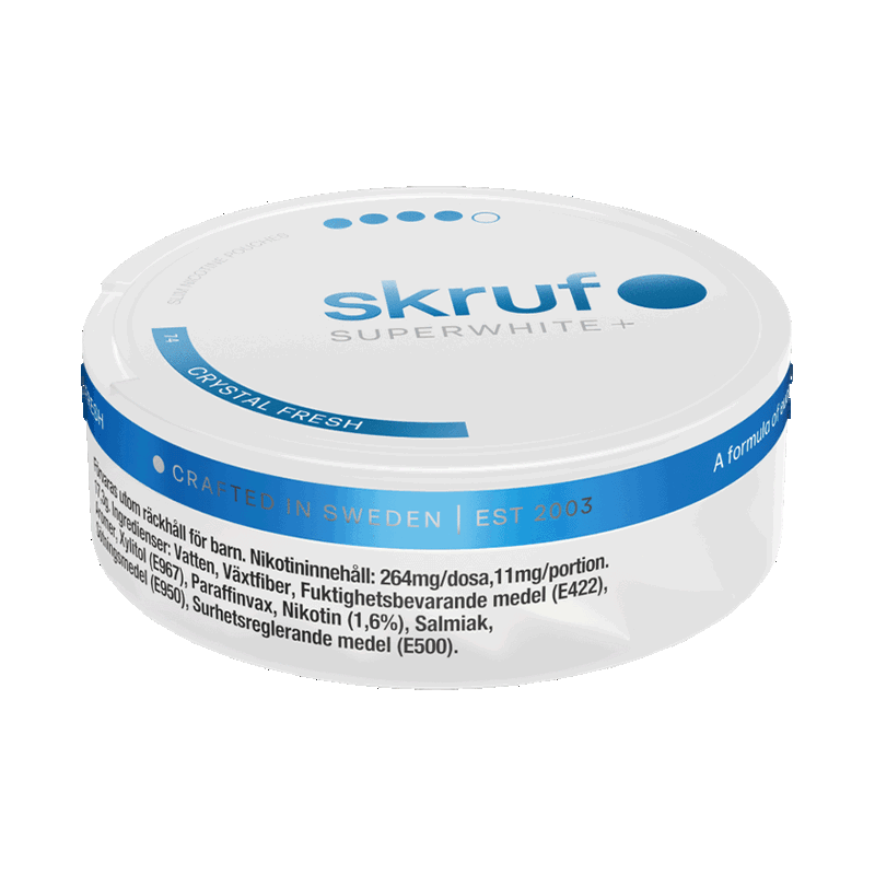 Skruf Superwhite No. 74 Crystal Fresh Xtra Strong