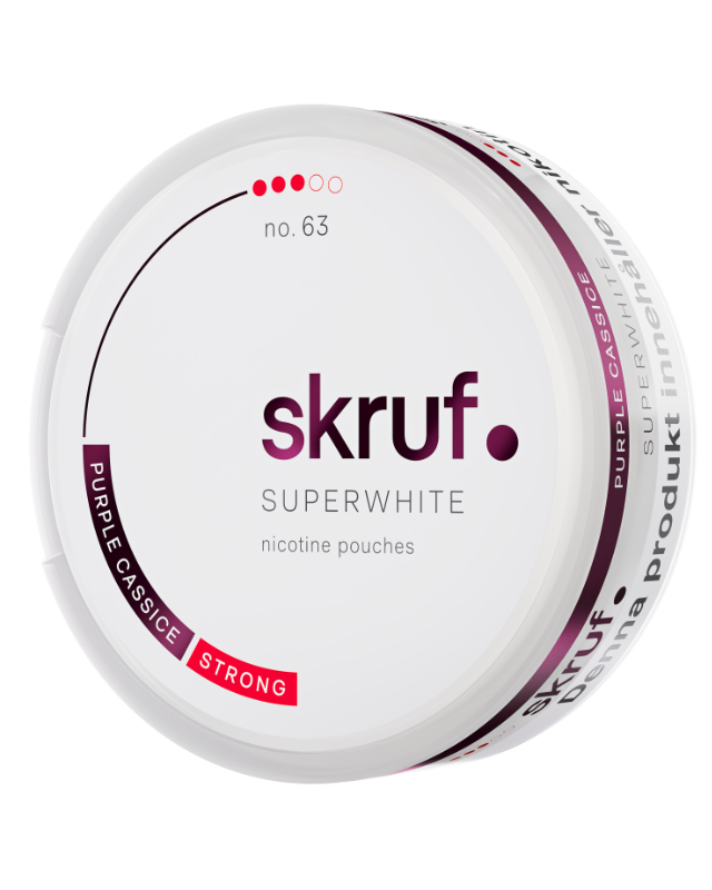 Skruf Superwhite No. 63 Purple Cassis Xtra Strong