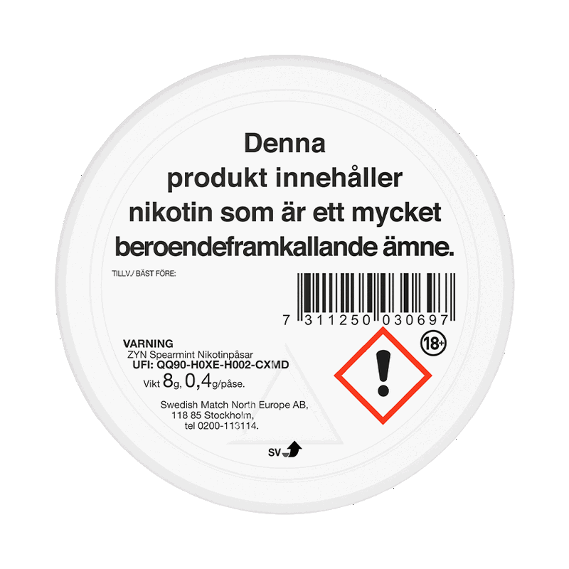 ZYN Spearmint Mini S2