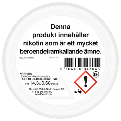 ZYN Cool Mint Slim Extra Strong