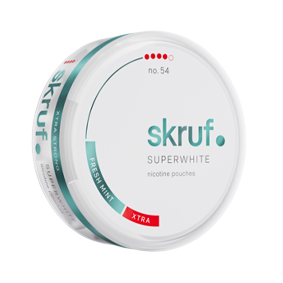 Skruf Superwhite No. 54 Fresh Mint Xtra Strong
