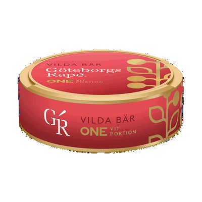 Göteborgs Rapé ONE Vilda Bär Vit Portion