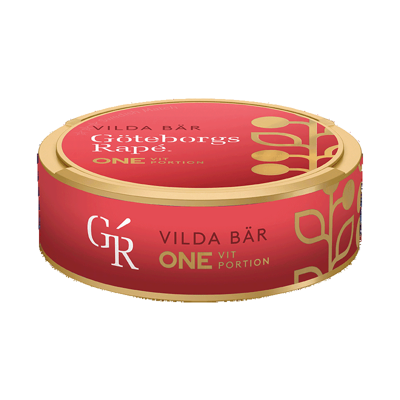 Göteborgs Rapé ONE Vilda Bär Vit Portion