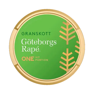 Göteborgs Rapé ONE Granskott Vit Portion fram